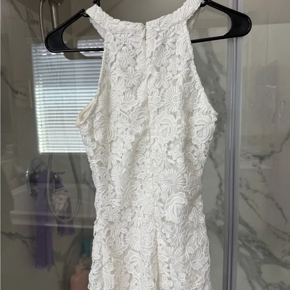 Lulus Love Poem White Lace Mini Dress - Picture 7 of 7